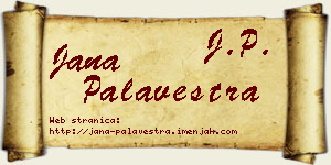 Jana Palavestra vizit kartica